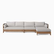 Porto Outdoor 3 Piece Chaise Sectional