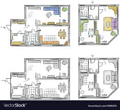 apartment plan with furniture royalty