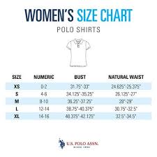 Size Guide Womens Polo Shirts U S Polo Assn
