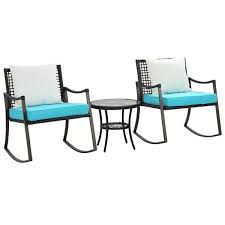 Table And Turquoise Cushions 863 030gn
