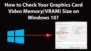 How to check your graphics card in windows 10 using device manager. How To Check Your Graphics Card Video Memory Vram Size On Windows 10 Youtube