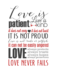 We all know how this one begins… love is patient, love is kind. Love Is Patient Subway Art Printable 1 Corinthians 13 The Girl Creative