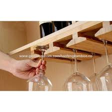 Wine Glass Holder Bamboo Stemware Rack