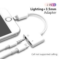 2 In 1 Lighting Charger Listening Splitter Adaptador For Iphone Technoworld4u