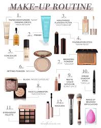 makeup routine tutorial