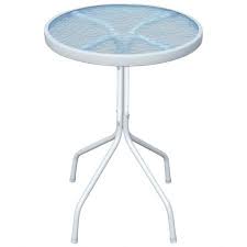 Outdoor Table 50x71 Cm Steel Round Grey