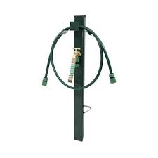free standing garden hose hanger with