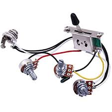 Use this harness for strats and strat style guitars with 3 pickups. Amazon Com Musical Accessories Wiring Harness Prewired With A500k B500k Pots For Stratocaster Strat Guitar Musical Instruments