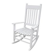 white paint porch rocker chair solid