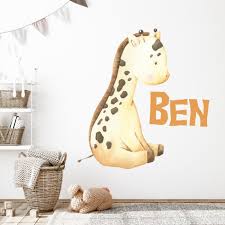 Baby Giraffe Childrens Nursery Wall Sticker