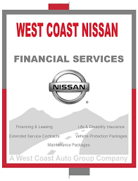 finance centre west coast nissan