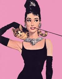 Poster Audrey Hepburn Pink Wall Art