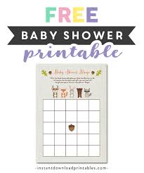 Download our printable baby shower games for a baby shower bundled with joy. Free Printable Baby Shower Woodland Fox Forest Animals Game Bingo Instant Download Instant Download Printables