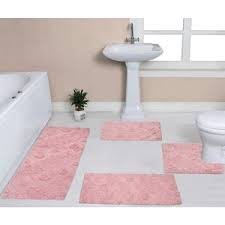 100 cotton bath rugs set