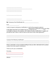 payment hardship letter sle