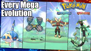 Pokemon Omega Ruby and Alpha Sapphire: Every Mega Evolution - YouTube