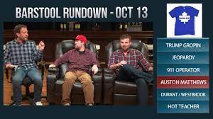 barstool rundown october 13 2016