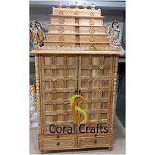 wooden pooja cupboard