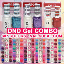 Dnd Gel Combo 307 Colors Full Line 401 To 710 Free Color Chart