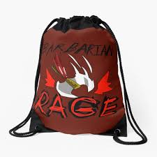 The dodge, dash, and disengage actions in d&d 5e can all be used to accomplish the same goal. Barbarian Rage 5e Drawstring Bags Redbubble