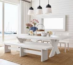 The base is made from 2×4 pine and the top will be feel free to check out the plans here if you'd like to build your own farm house table. Modern Farmhouse Extending Dining Table Pottery Barn