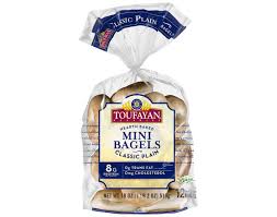 mini bagels clic plain toufayan