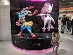 Mega Lucario and Mega Mewtwo Y @ Pokemon Center Mega Tokyo. | Mega mewtwo,  Mewtwo, Pokemon