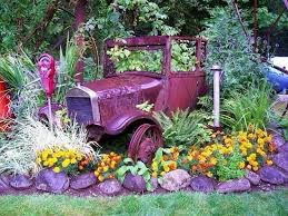 Old Car Garden Art 20 Inspirations You