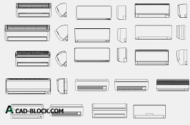 air conditioners dwg free cad block