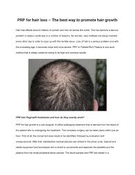 Apply a scalp mask once a week for the best results. Ppt Prp For Hair Loss A The Best Way To Promote Hair Growth Powerpoint Presentation Id 8012497