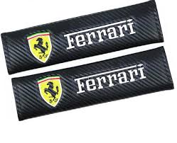 2019 Carbon Fiber 3d Embroidered Car Seat Belt Safety Shoulder Pad Cover For Ferrari From Ultra_supplier 11 05 Dhgate Com
