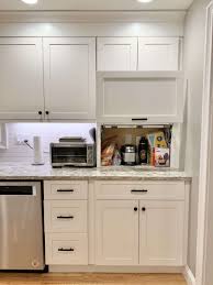 white fabuwood cabinet update in kitchen