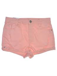 Details About Tinseltown 1502 Juniors Size 26 Peach Solid Mini Short Shorts Pants 49