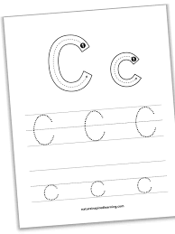 free letter c tracing worksheets