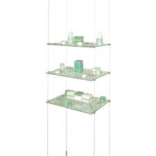 Suspended Glass Shelves