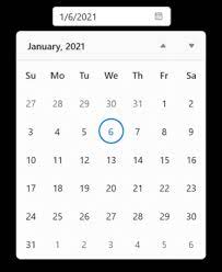 calendar date picker