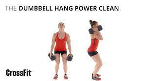 the dumbbell hang power clean you