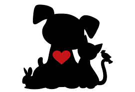 clip art of pet silhouettes in