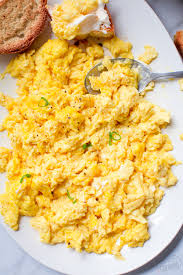 Whole eggs, milk, soybean oil, modified corn starch, salt, xanthan gum, citric acid. How To Make Soft And Creamy Scrambled Eggs Alyona S Cooking