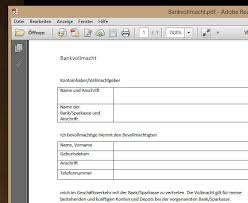 To write out a check am. Vollmacht Bank Pdf Vorlage Download Chip