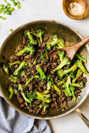 stir fry ground beef and broccoli keto
