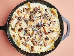 skillet mushroom lasagna recipe bon