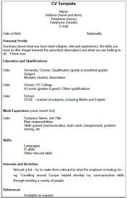 It is a written summary of your academic qualifications, skill sets and previous resume templates can be useful in building your resumes. Free Cv Example Template With A Border Around The Page Toresign Com