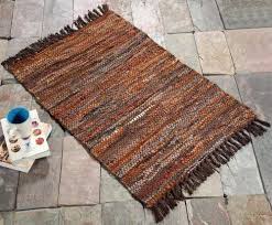 handmade leather carpet