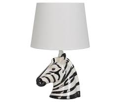 White Zebra Ceramic Table Lamp