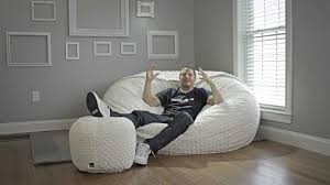 Filled with 95 pounds of durafoam™, it seats two adults and two children or three. Lovesac All About Sacs Youtube