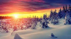 beautiful winter sunrise for your