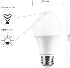 12w motion sensor light bulb outdoor