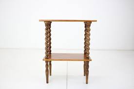Solid Wood Side Table 1900s For