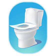 Rockland Guard Disposable Toilet Seat Covers Flushable Paper Travel Pack 50 Count